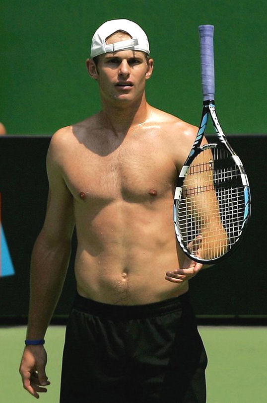 Andy Roddick shirtless
