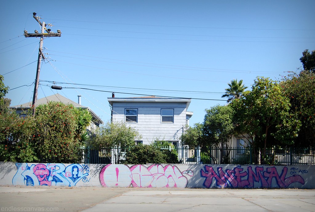 Hero OH, Oxen, Anemal AOD Graffiti Bombs in Oakland California. 