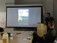 Chris Manzione speaking at NextFab Studio about VPAP