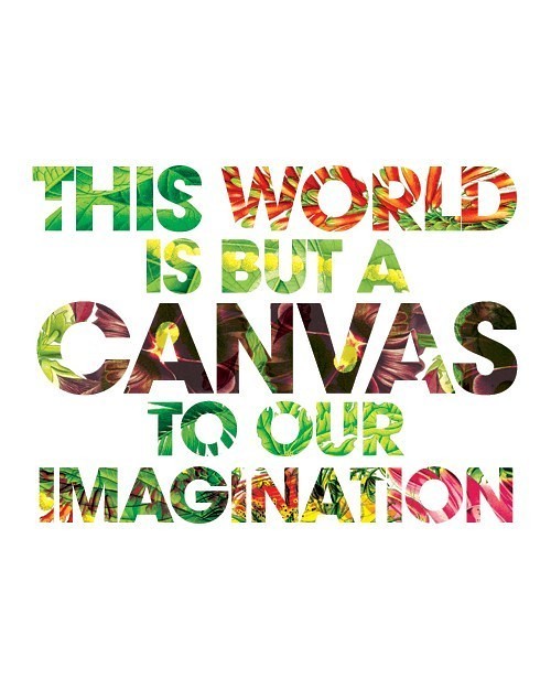 This World is But a Canvas to our Imagination, print, typography, quote, art, Etsy