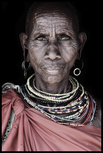 Samburu elder from Wamba village / Kenya