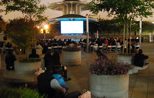 CAAM Outdoor Screening in Jtown Peace Plaza