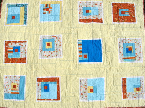 Squared Straight - A baby quilt