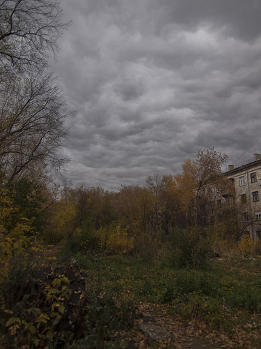 Autumn sky in Novosibirsk