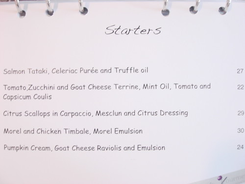 Nathalies Gourmet Studio - Oct menu 2