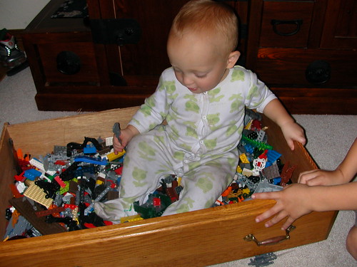 Oct 30 2010 Elden in toy box