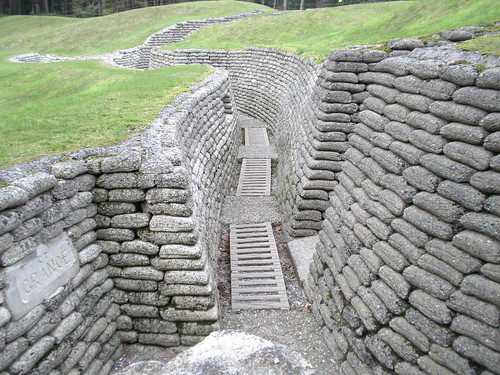 The Canadian Memorial at Vimy Ridge includes preserved trenches and mine craters. Photo: Amanada Slater