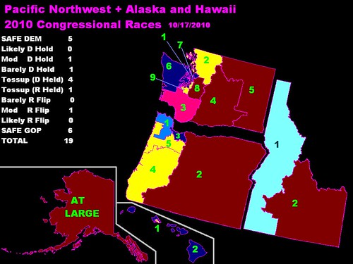 PacNW, Hawai and Alaska Congressional Races 2010