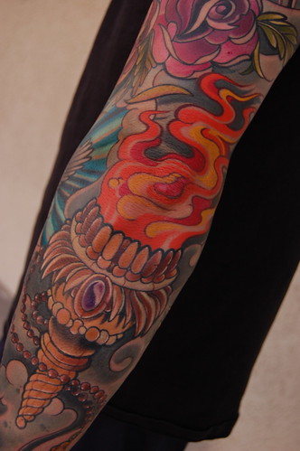 burning torch by Studio 21 Tattoo Gallery. by Austin Spencer @Studio21