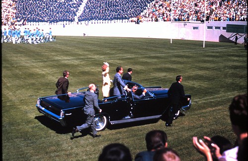 Richard and Pat Nixon in 1968 Lincoln Continental Convertible