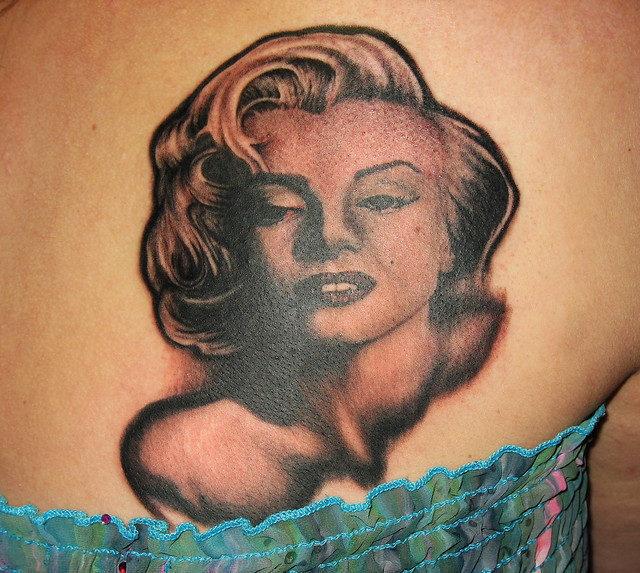 Marilyn Monroe tattoo. Jared Preslar Lucky Bamboo tattoo
