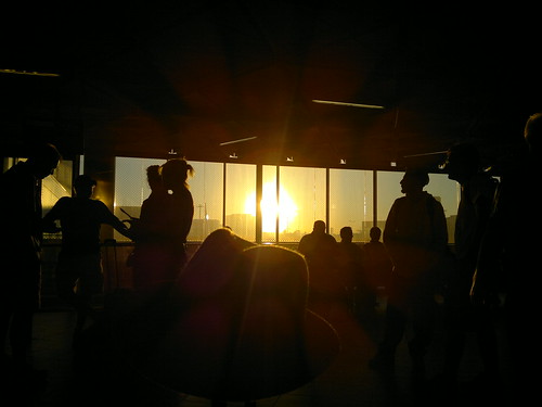 Sunrise at the airport