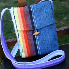 Recycled Rainbow Project Bag