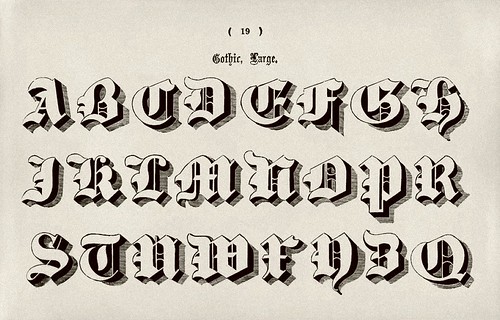 007-Alfabeto mayusculas gotico-Examples of Modern Alphabets… 1913- Freeman Delamotte