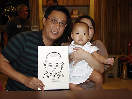 Caricature live sketching for birthday party 11092010 - 15