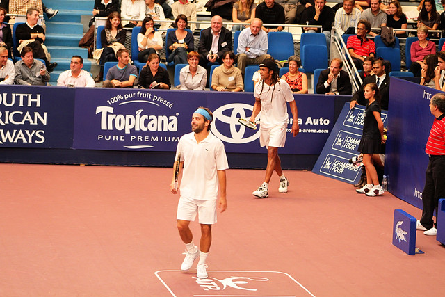 Arnaud Clément and Yannick Noah