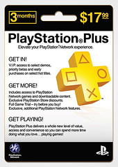 PlayStation Plus retail card: 3 months
