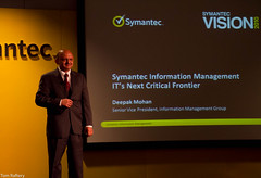 Deepak Mohan at Symantec Vision 2010