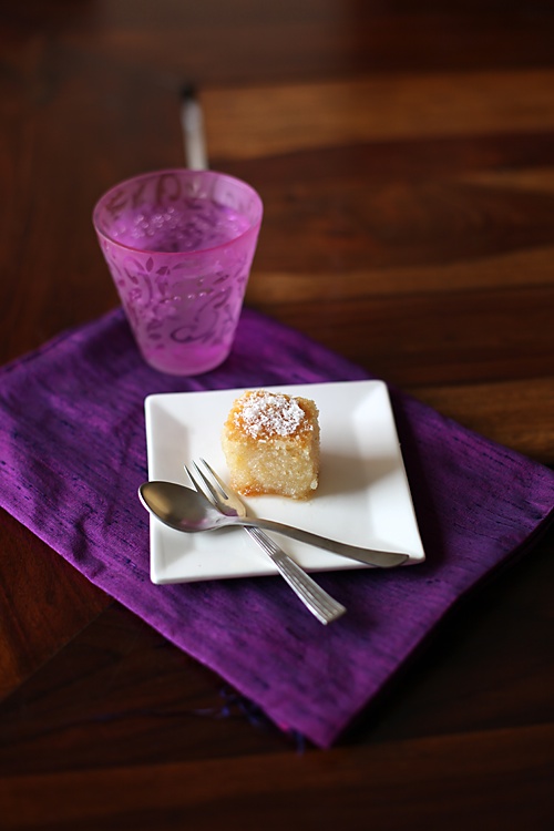 Semolina Honey Lemon Syrup Cake/ Basbousa Or Namoura