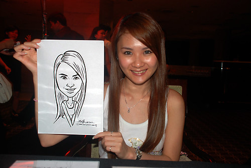Caricature live sketching for Travel Partners Appreciation Dinner - World Fiesta - 9