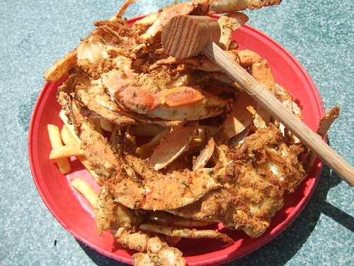 Fried crabs