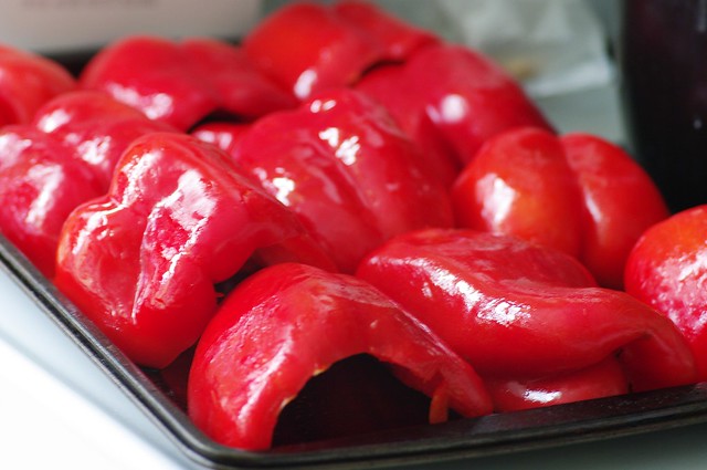 Peppers Ready for the Oven