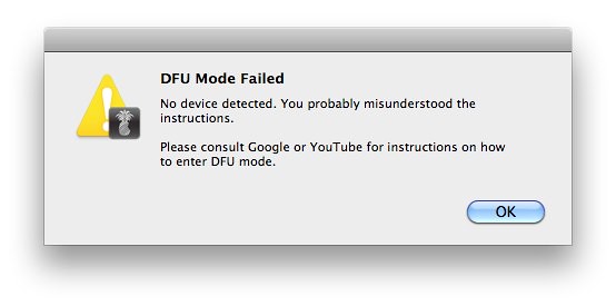 DFU Mode Failed