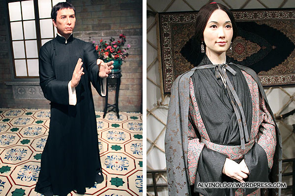 Donnie Yen and Lin Chi-Ling in her costume in the movie, Red Cliff