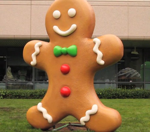 gingerbread man at google plex