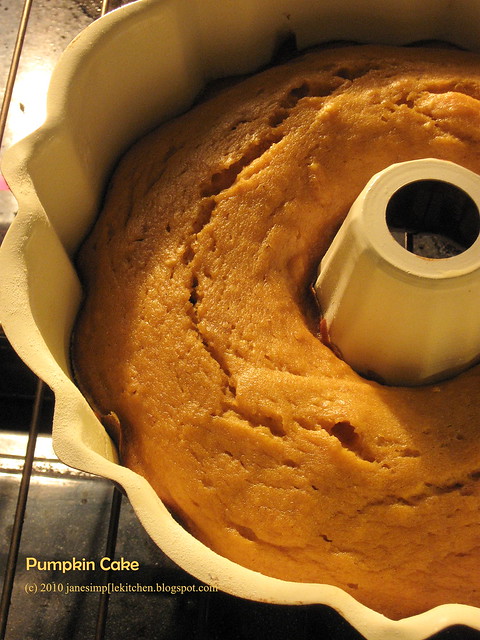 Pumpkin Cake From the Oven