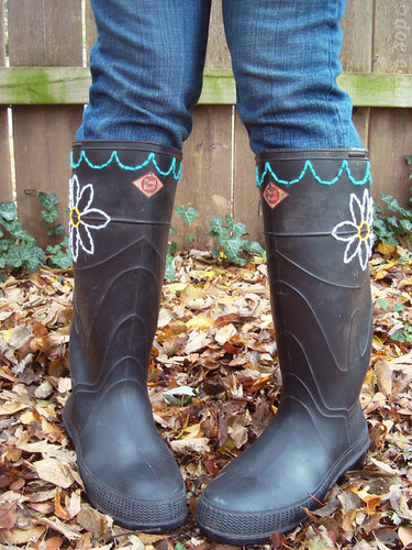 embroidered boots