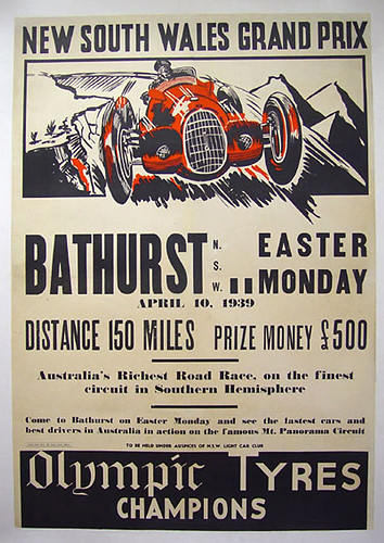 005-New South Wales G P, 1939-© 2010 Vintage Auto Posters. All Rights Reserved
