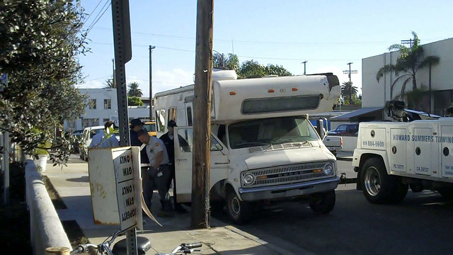 An earlier attempt to tow Eric's RV