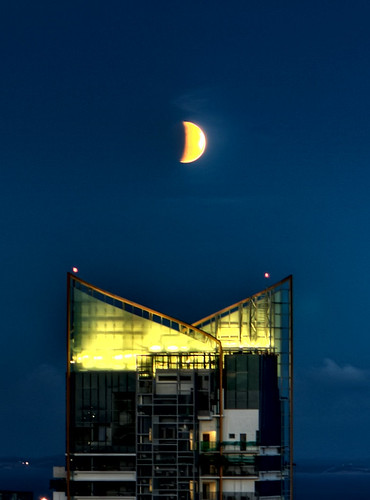 Partial Lunar Eclipse over Singapore