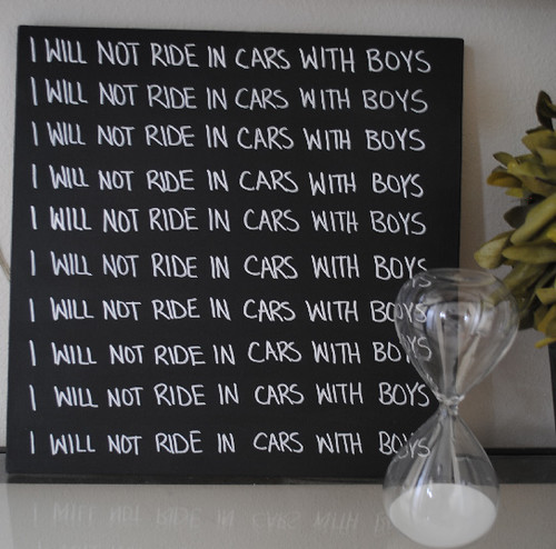 i will not ride in cars with boys