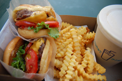 Two Shack Burgers, Fries & a Shake