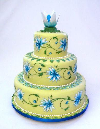 painted wedding cake 2