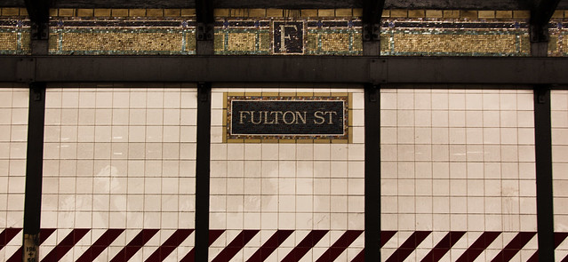 Fulton St. Station [EOS 5DMK2 | EF 24-105L@24mm | 1/6 s | f/4 | ISO200]