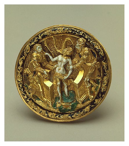 003-Broche- Susana y los viejos oro y esmalte -Gran Bretaña Londres. Entre 1510 y 1520-Copyright ©2003 State Hermitage Museum
