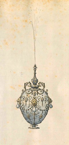 003-Botella de perfume o fuente de mesa-Entwürfe für Prunkgefäße in Silber mit Gold-BSB Cod.icon.  199 -1560–1565- Erasmus Hornick