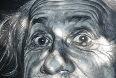 Albert Einstein painted portrait _DDC9387