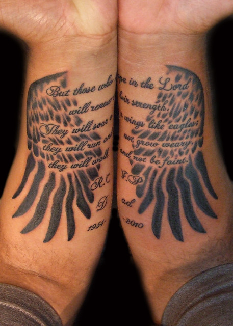 Isaiah 40:31 and Eagle Wings Tattoo. Paulo Madeira