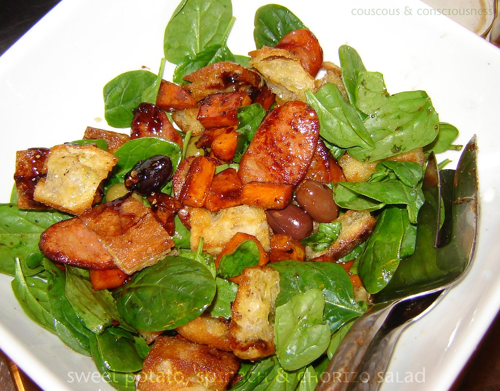Sweet Potato Spinach & Chorizo Salad 1, edited