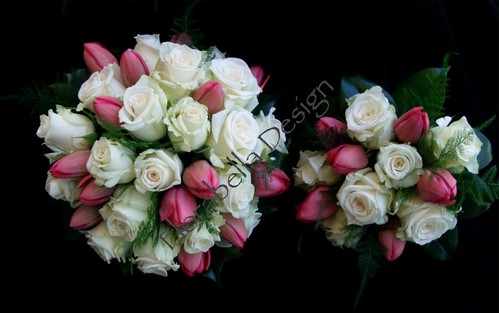 white rose bouquet bridesmaid. White Rose Bouquet