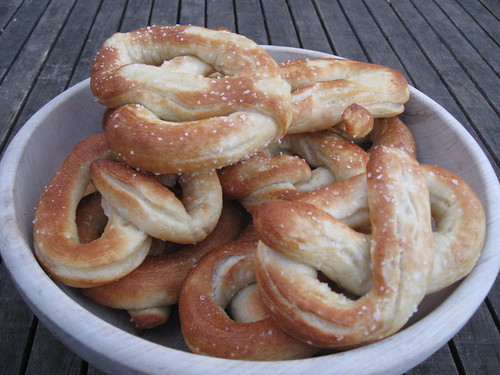 Homemade pretzels