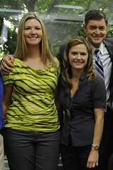 Me, Maggie Lawson and Tim Omundson