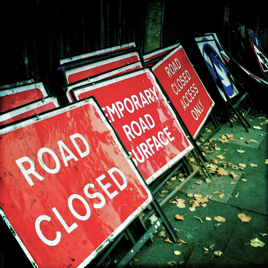 Impending road closure