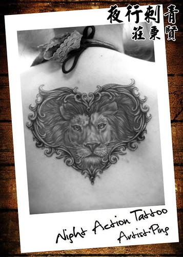 lion heart tattoo