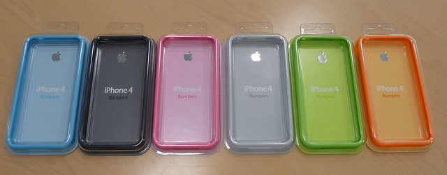 Thumb Colores de Apple Bumpers para el iPhone 4