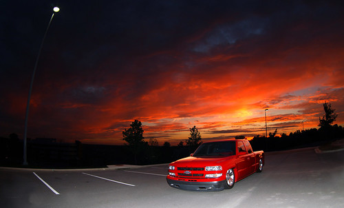 1999 Bagged Silverado Two exposures blended together One for the truck 